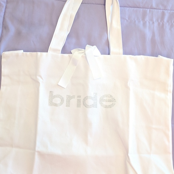 Bride to Be White Tote /New - Picture 1 of 3